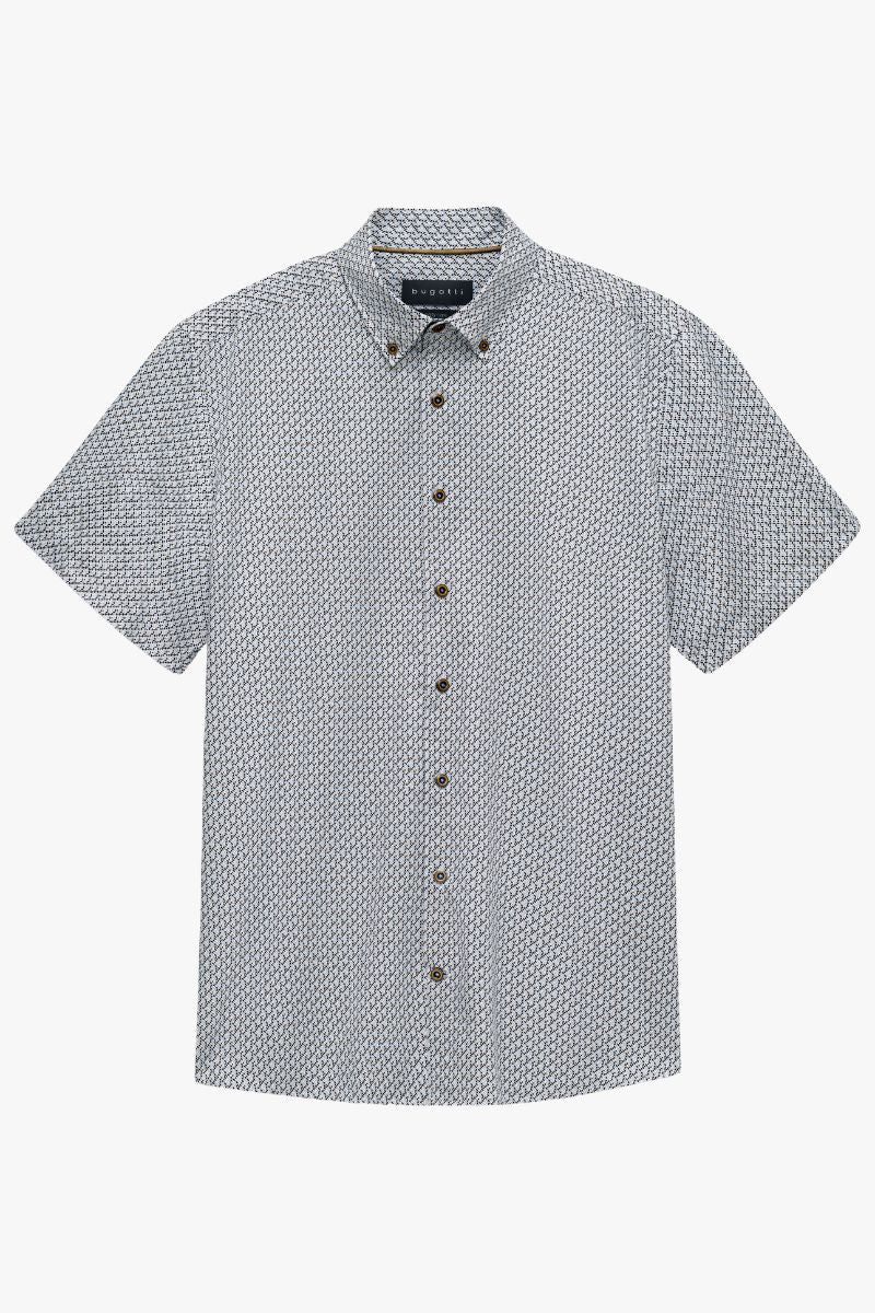 Bugatti 18513E Short Sleeve Print Shirt