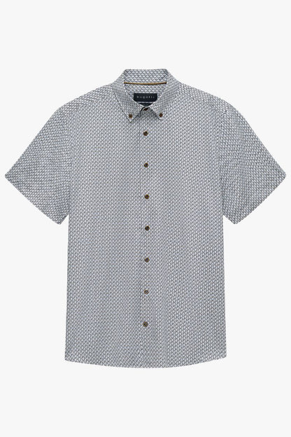 Bugatti 18513E Short Sleeve Print Shirt