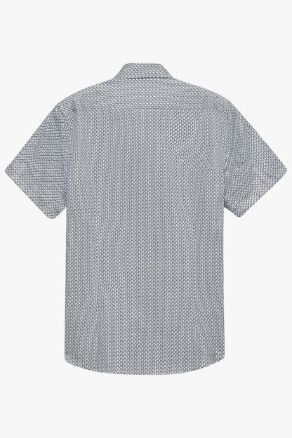 Bugatti 18513E Short Sleeve Print Shirt