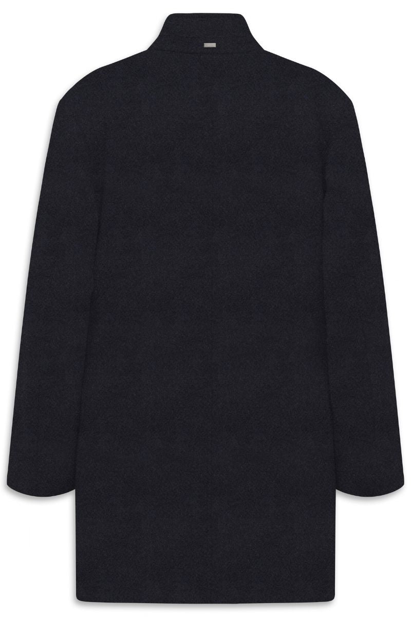 Bugatti 24203 Wool Blend Overcoat Navy