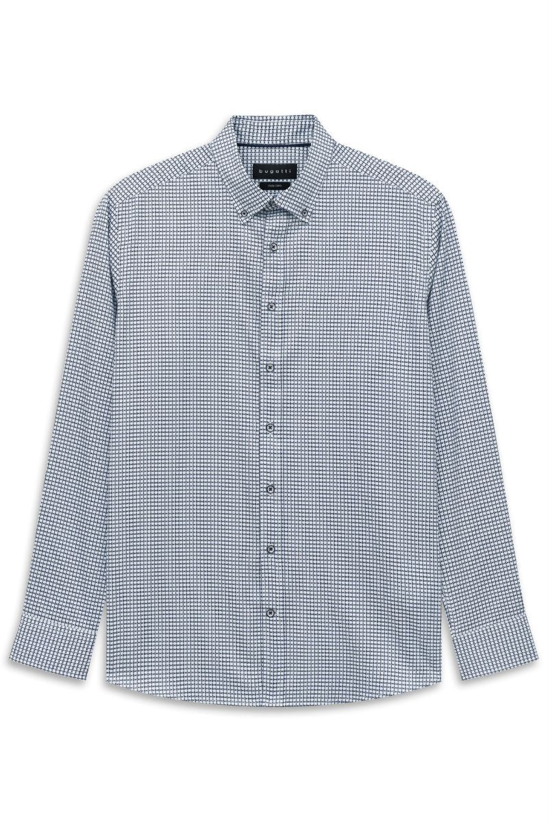 Bugatti 28510F Cotton Casual Shirt Navy