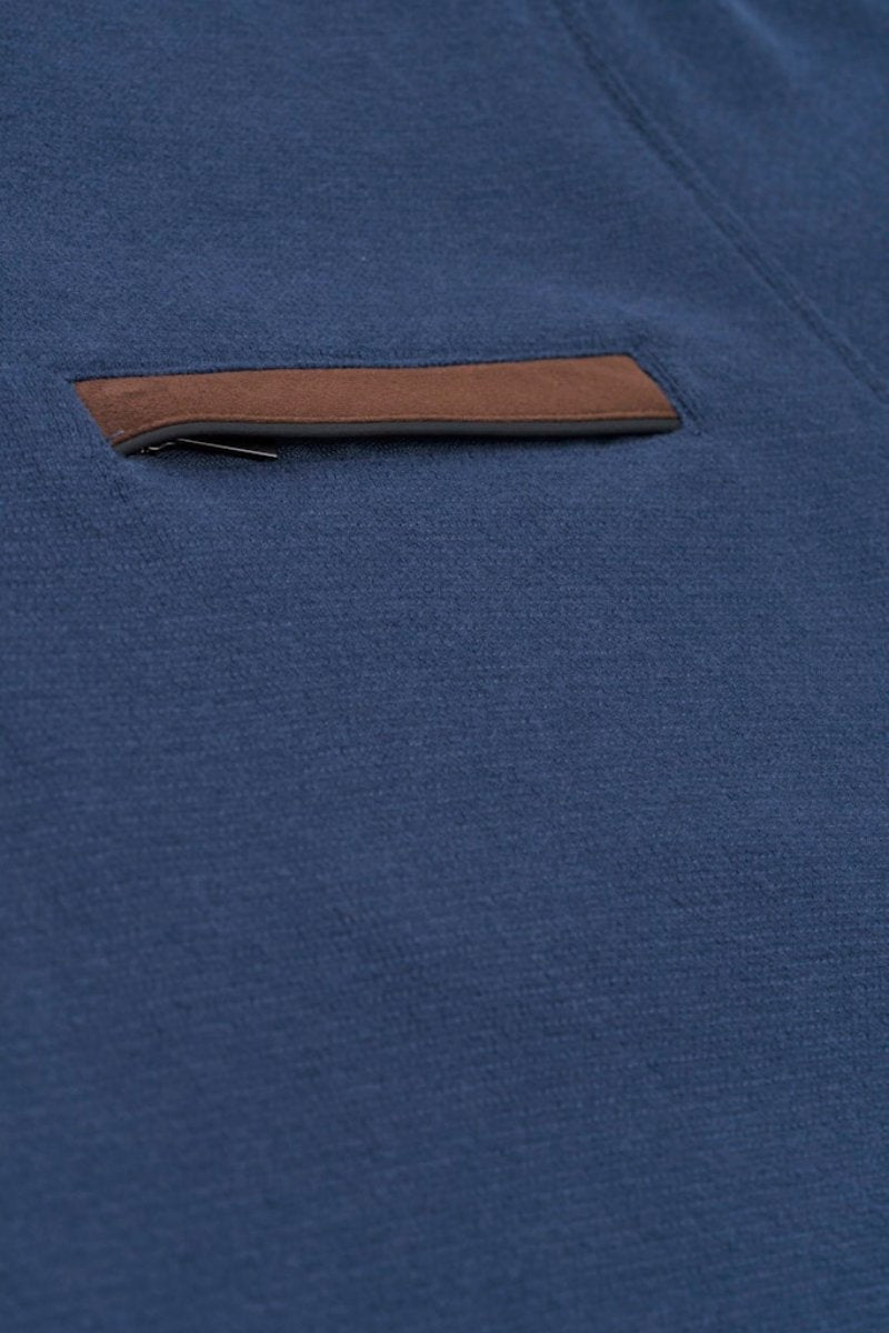 Bugatti 65050B 1/4 Zip Jumper Blue