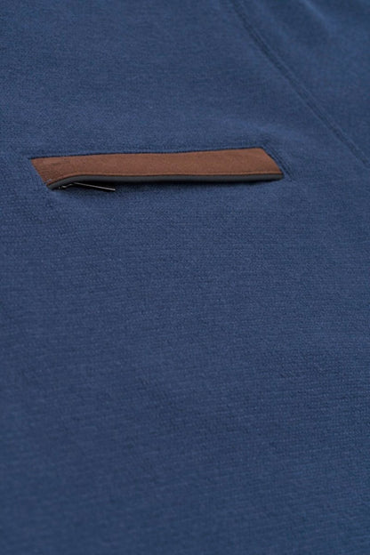 Bugatti 65050B 1/4 Zip Jumper Blue