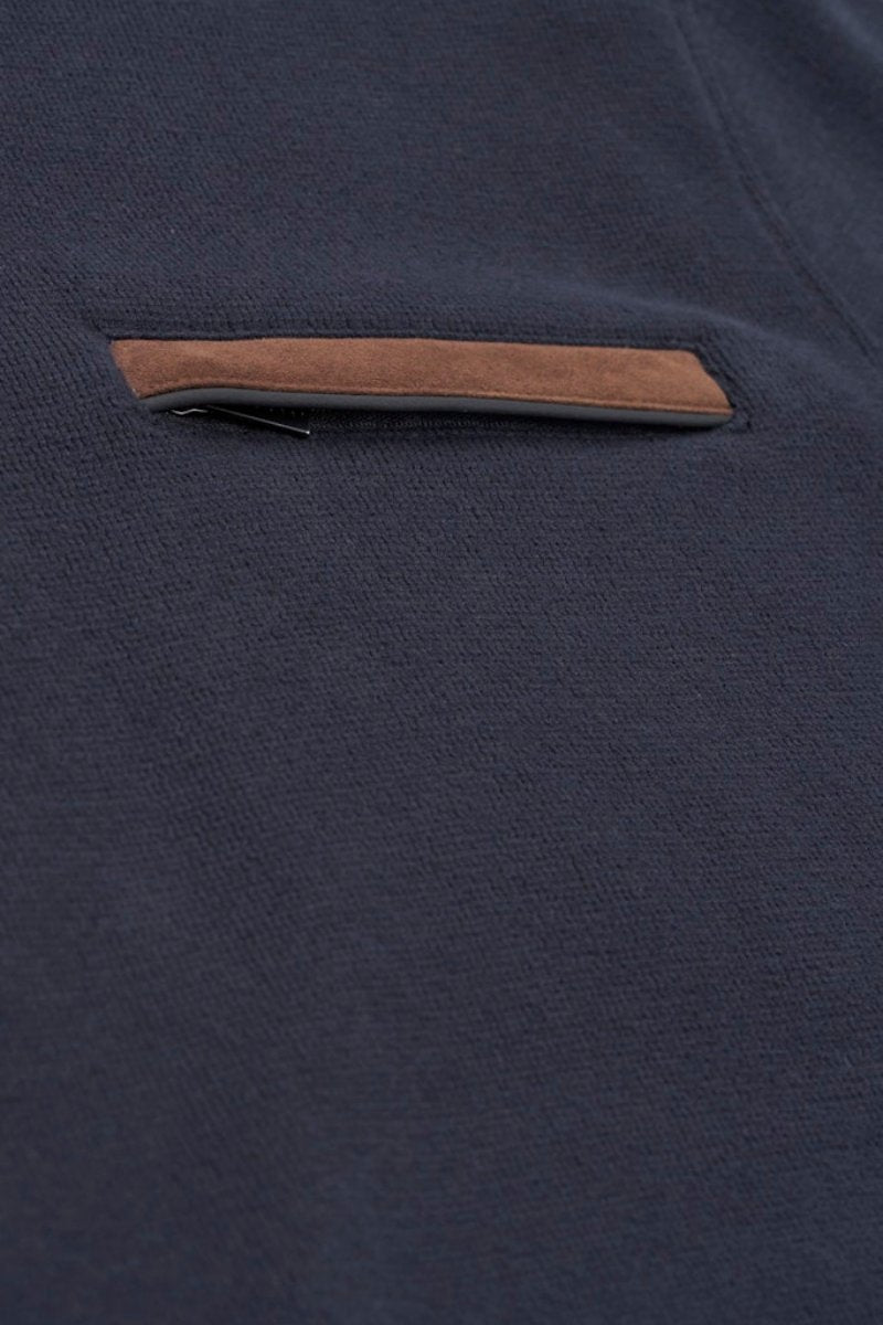 Bugatti 65050B 1/4 Zip Jumper Navy