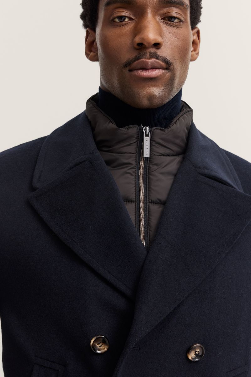Bugatti 81063 Navy Overcoat