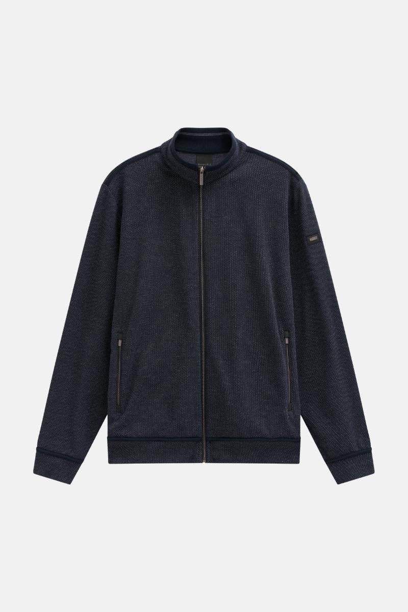 Bugatti 8750/85170D Full Zip Navy Jumper