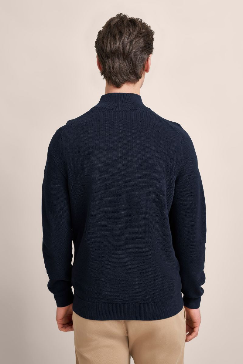 Bugatti 95512 1/4 Zip Jumper Col 390