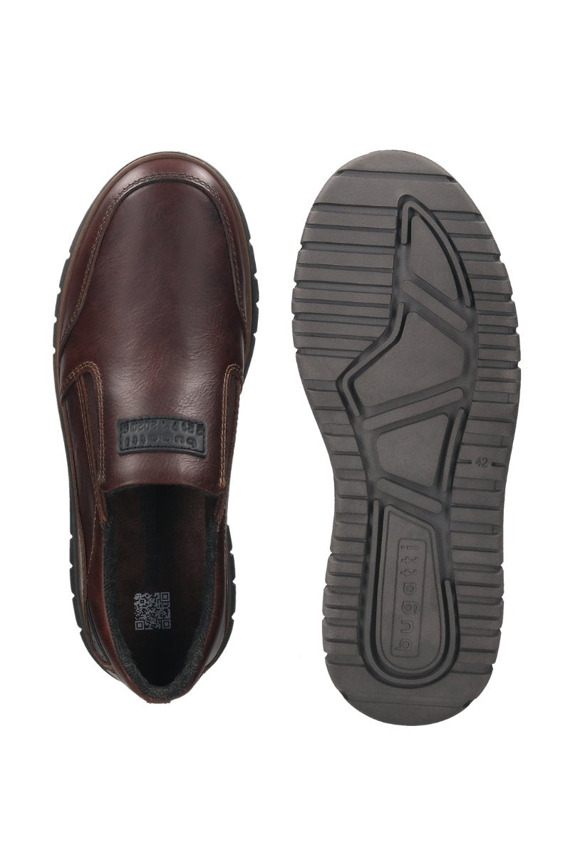 Bugatti AOP60 Slipon Shoe Dark Brown