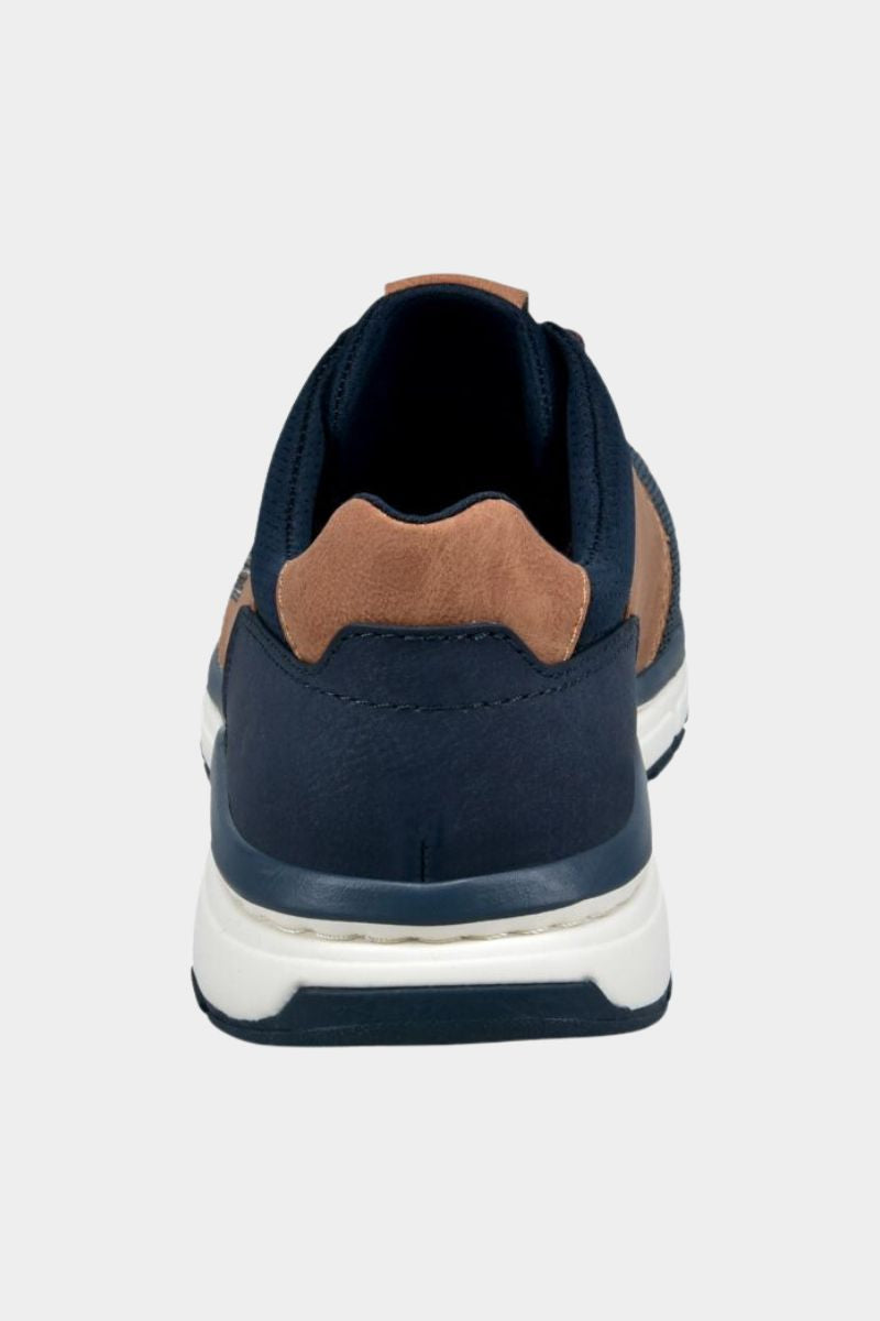 Bugatti AOS61 Sonic Exko Sneaker Dark Blue and Cognac