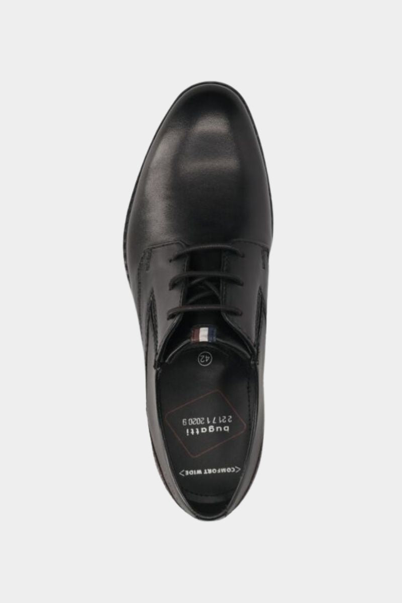 Bugatti AQR03 Lerio Comfort Lace-Up Shoe Black