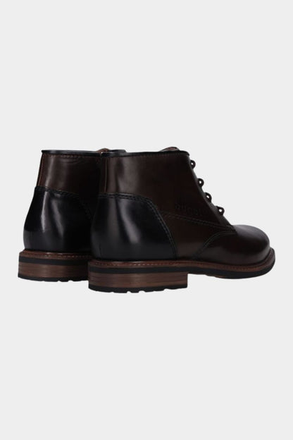 Bugatti AYR31 Mosta Leather Lace-Up Boot Dark Brown