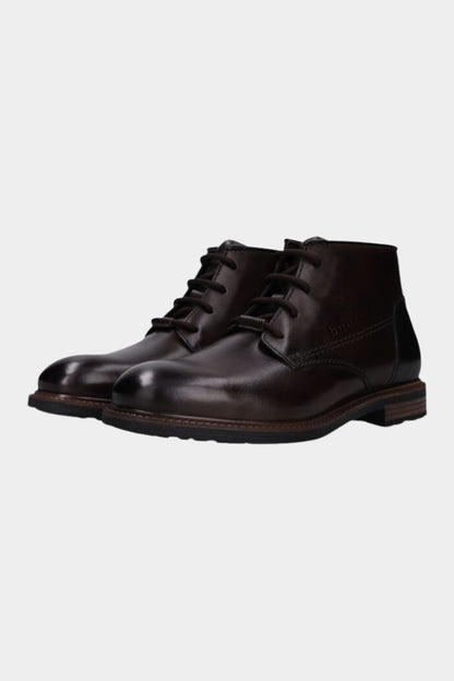 Bugatti AYR31 Mosta Leather Lace-Up Boot Dark Brown