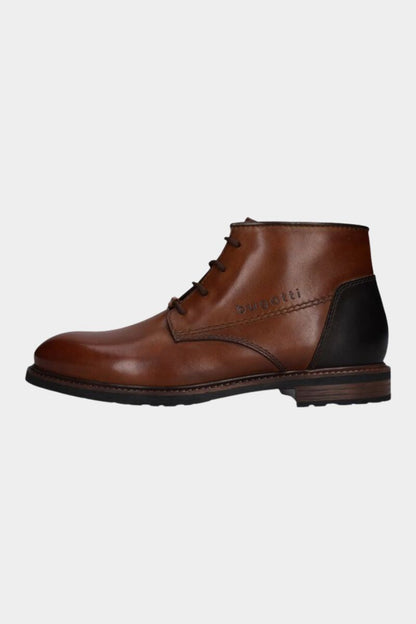 Bugatti AYR31 Mosta Leather Lace-Up Boot Cognac