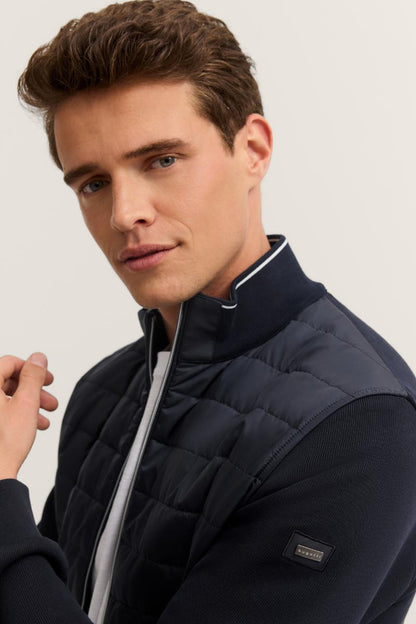 Bugatti 95121 Hybrid Full Zip Navy Jacket