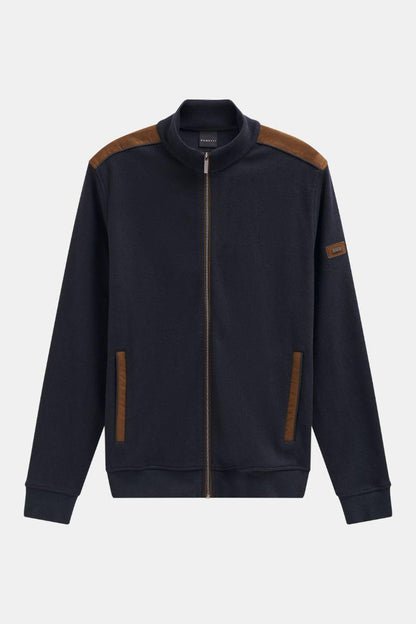 Bugatti 85050D Full Zip Navy Sweatshirt
