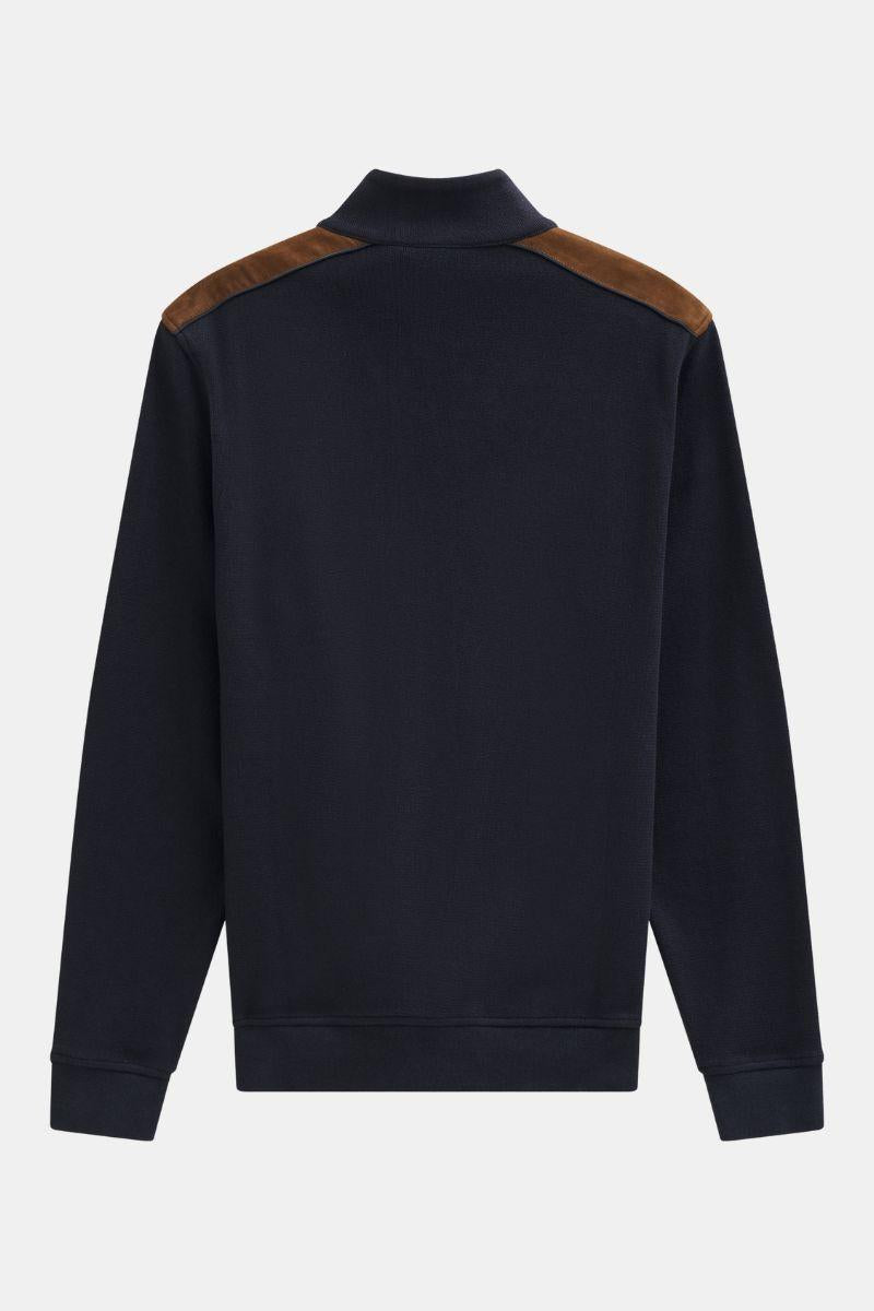 Bugatti 85050D Full Zip Navy Sweatshirt