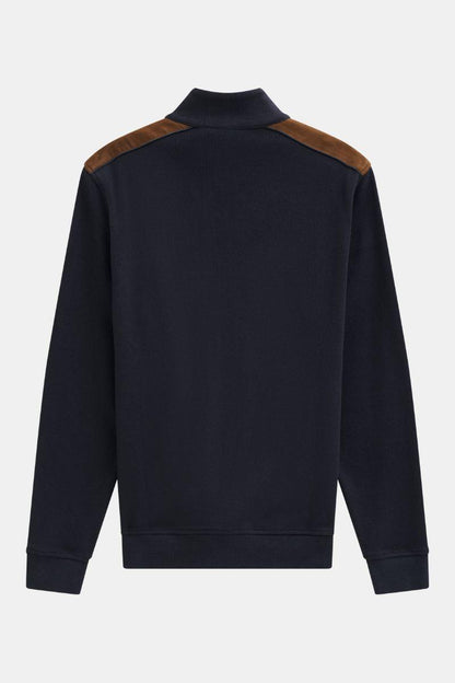 Bugatti 85050D Full Zip Navy Sweatshirt