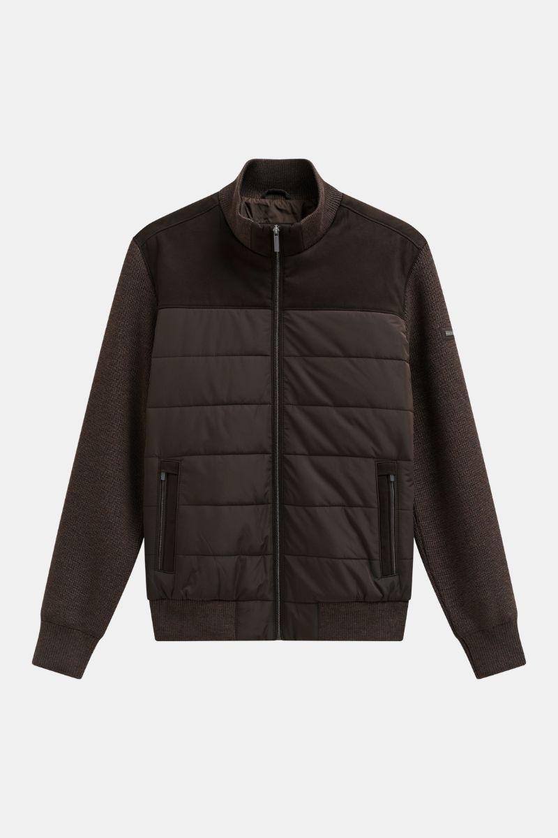 Bugatti 85552D Full Zip Hybrid Brown Jacket