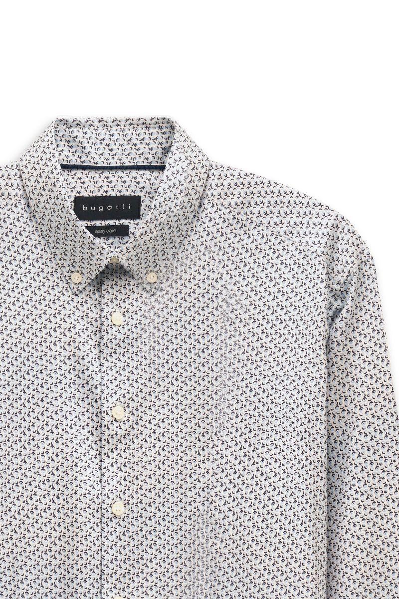 Bugatti 88505D Blue Print Shirt