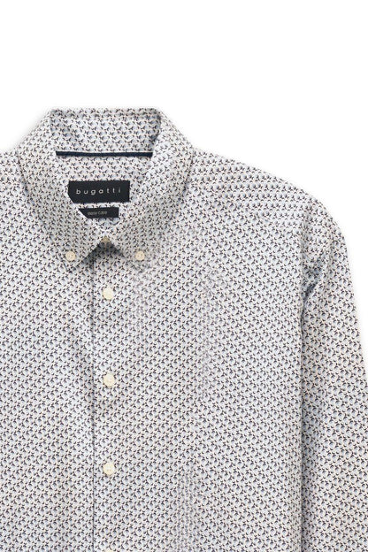 Bugatti 88505D Blue Print Shirt