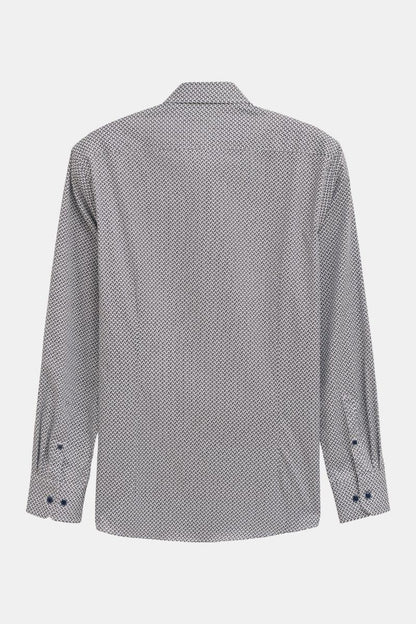 Bugatti 88516D Navy Print Shirt