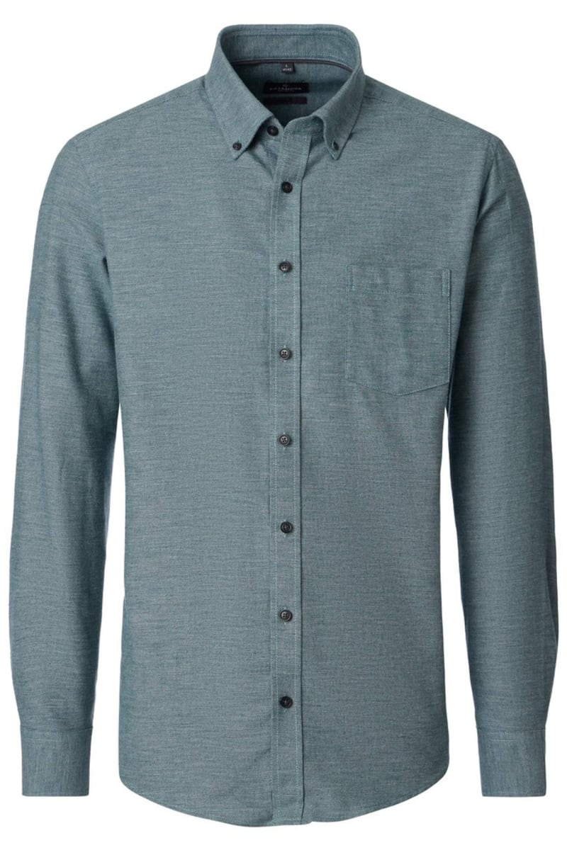 Casa Moda 33010 Comfort Fit Plain Shirt Green