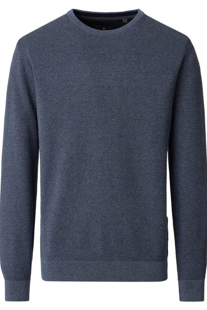 Casa Moda 78900 Regular Fit Cotton Crew Neck Jumper Silver
