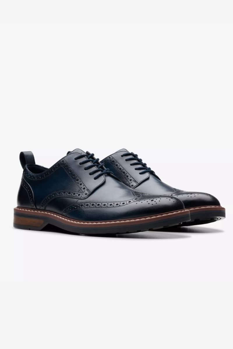 Clarks Aldwin Limit Navy Brogue