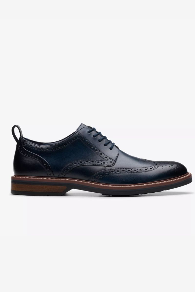 Clarks Aldwin Limit Navy Brogue