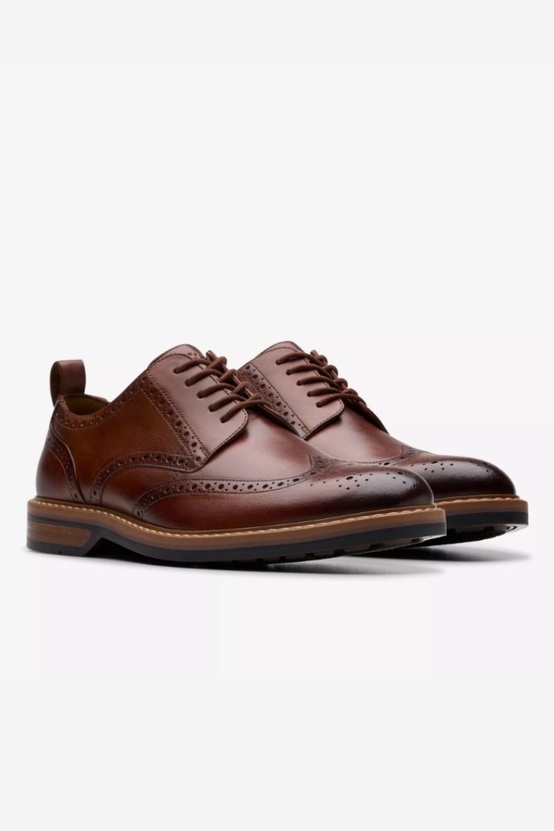 Clarks Aldwin Limit Mid Tan Brogue