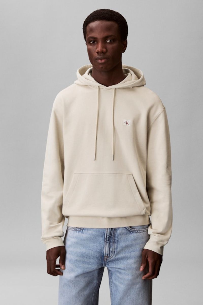 Calvin Klein 274 Terry Badge Hoodie Oatmeal