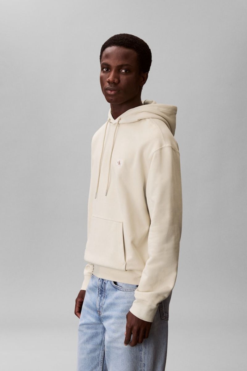 Calvin Klein 274 Terry Badge Hoodie Oatmeal