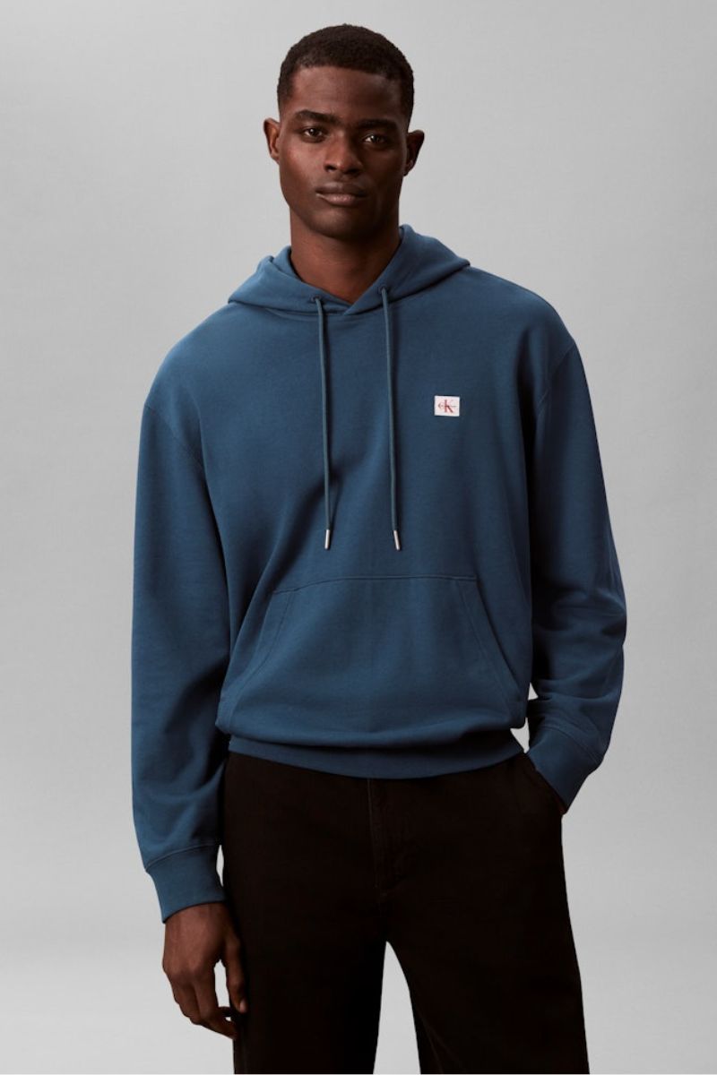 Calvin Klein 274 Terry Badge Hoodie Teal