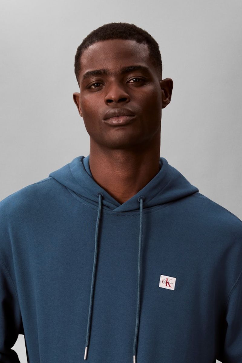 Calvin Klein 274 Terry Badge Hoodie Teal