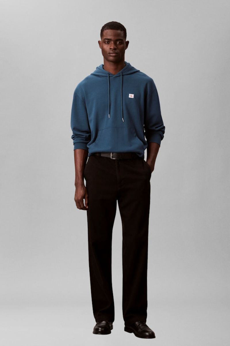 Calvin Klein 274 Terry Badge Hoodie Teal