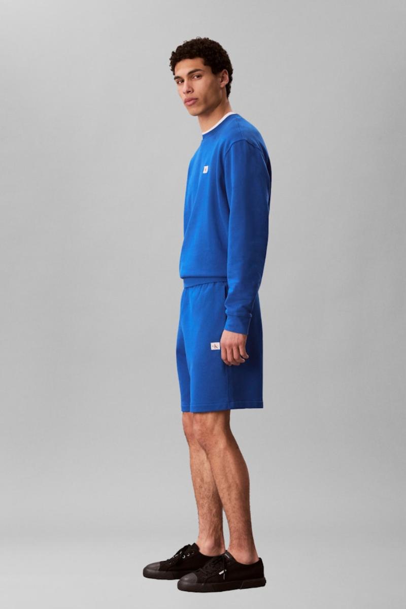 Calvin Klein 282G Terry Badge Shorts Blue