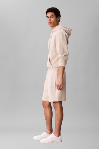 Calvin Klein 282G Terry Badge Shorts Oatmeal