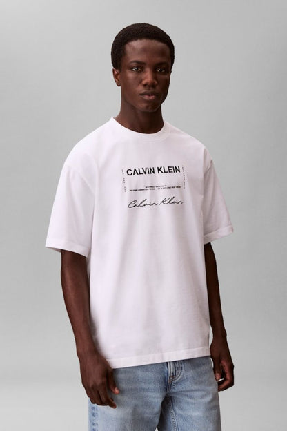 Calvin Klein 827 16S April Graphic T-Shirt White