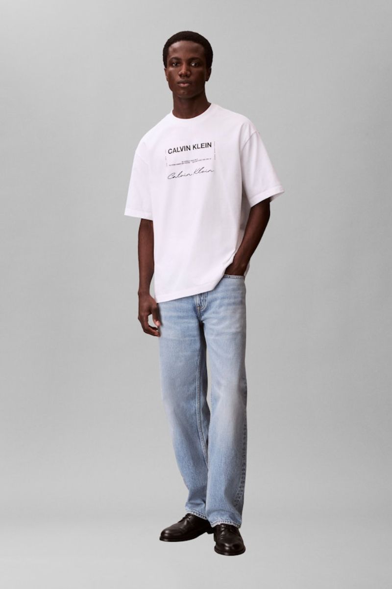 Calvin Klein 827 16S April Graphic T-Shirt White