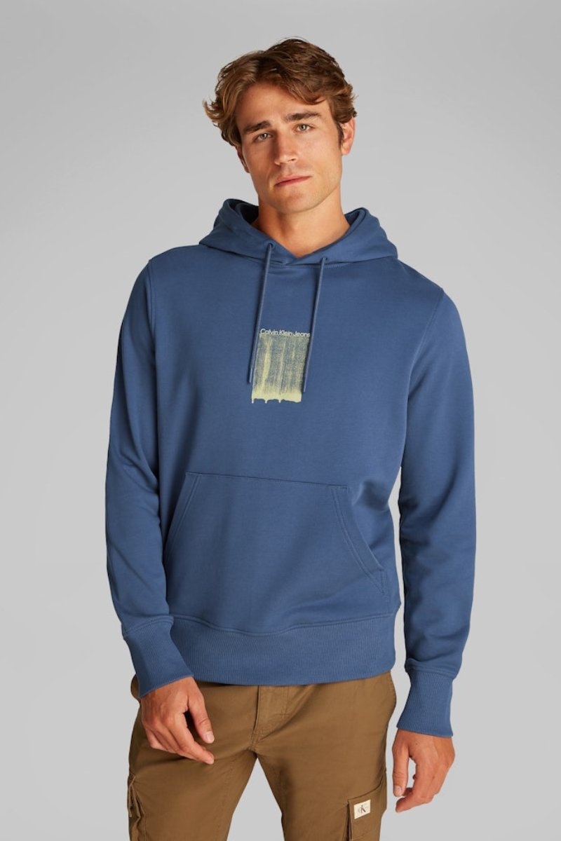 Calvin Klein 27525 Brush Stroke Hoodie Vintage Indigo