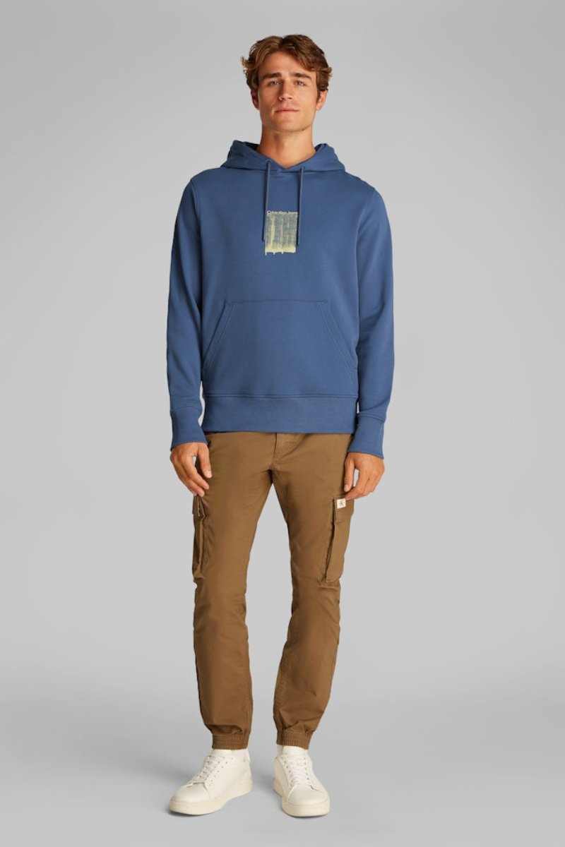 Calvin Klein 27525 Brush Stroke Hoodie Vintage Indigo