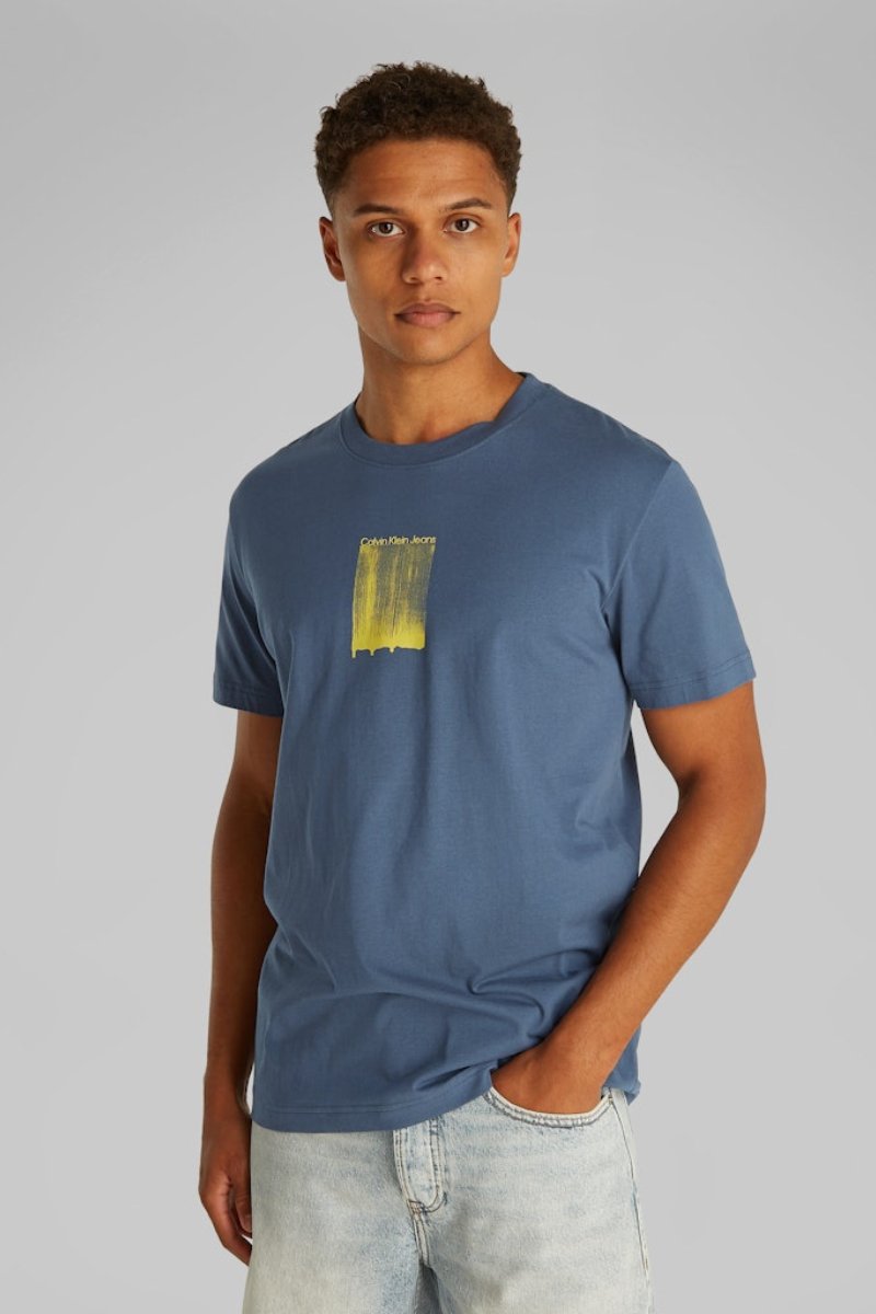 Calvin Klein 27522 Brush Stroke T-Shirt Vintage Indigo