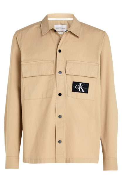 Calvin Klein Cargo Overshirt Beige