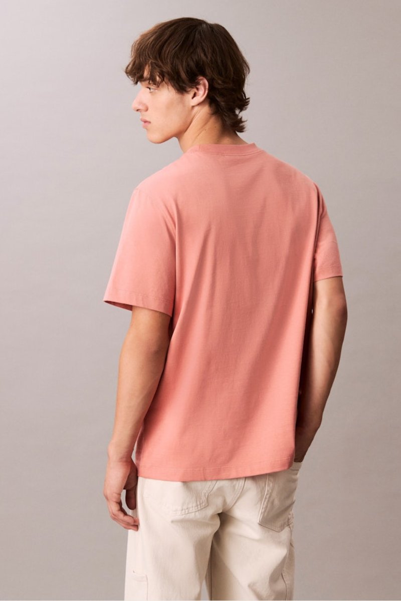Calvin Klein 226g Left Chest Chain T-Shirt Sunset