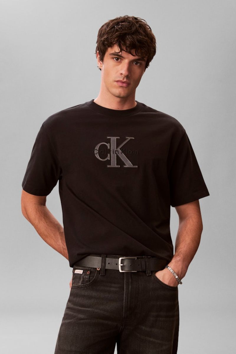 Calvin Klein 16S Elevated Mono T-Shirt Black