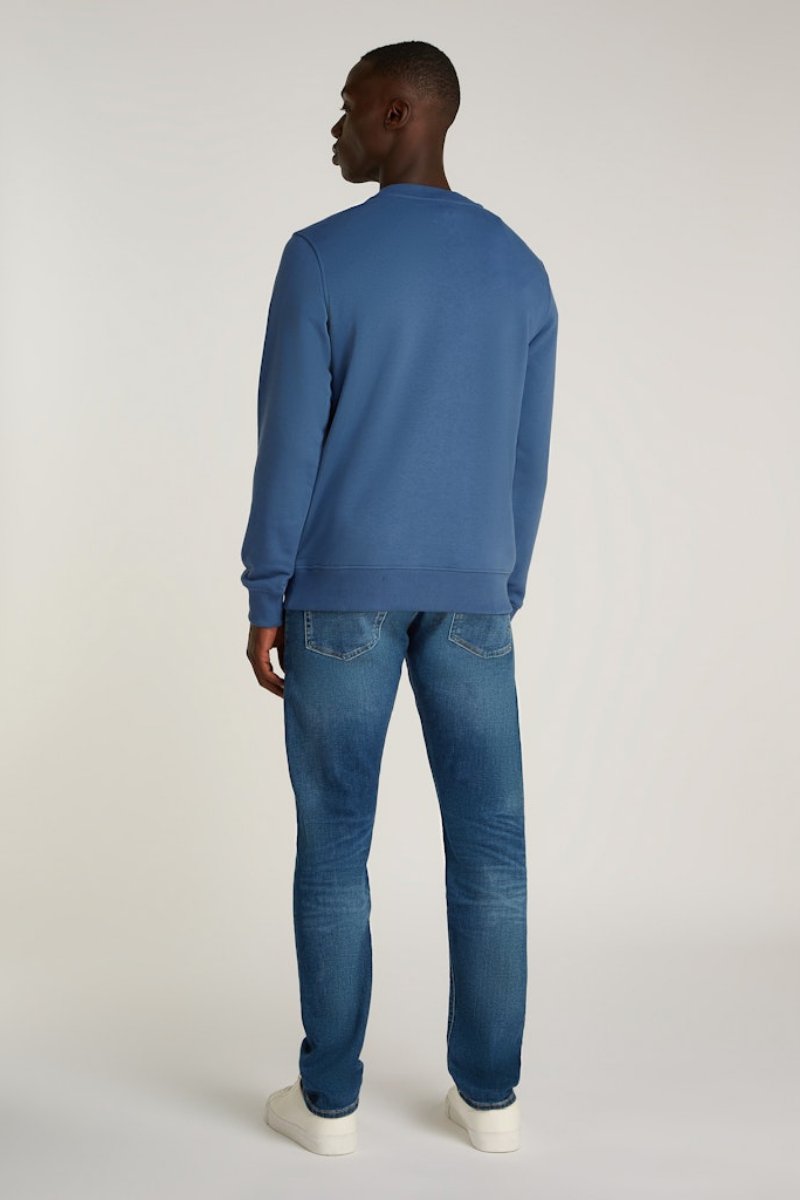 Calvin Klein Embroidered Badge Crew Blue