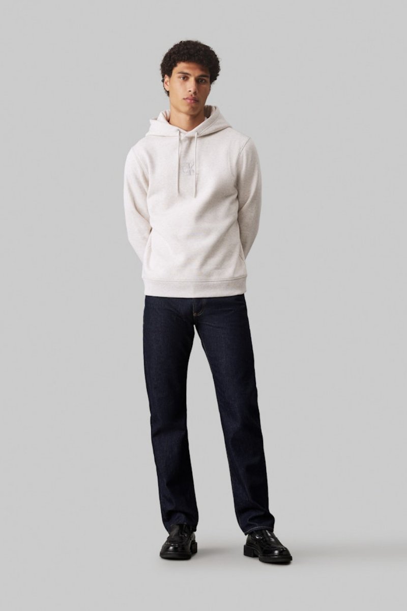 Calvin Klein Monologo Hoodie Ivory