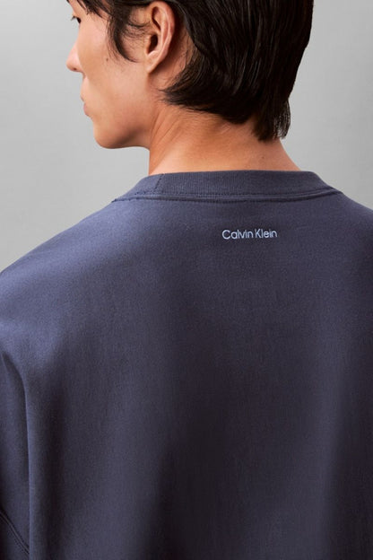 Calvin Klein 244 Premium Terry Crew Dark Denim