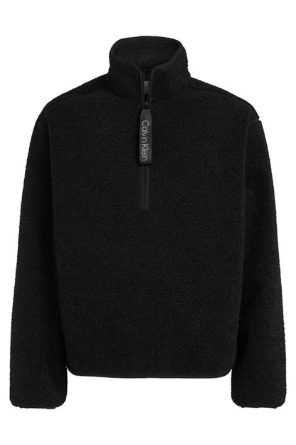 Calvin Klein Half Zip Sherpa Black