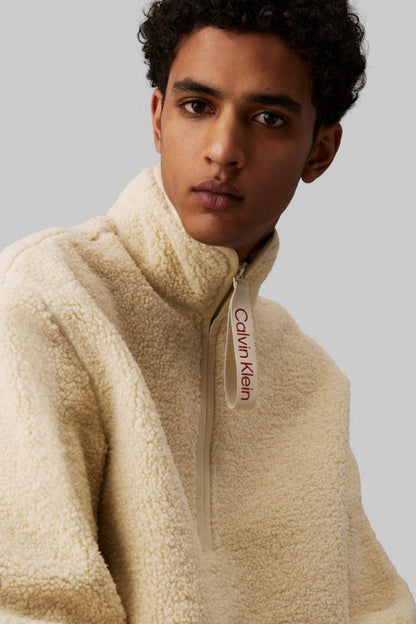 Calvin Klein Half Zip Sherpa Haze